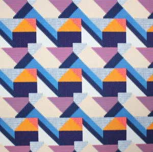 Quilted Tribal Printed Spandex | Blue Moon Fabrics