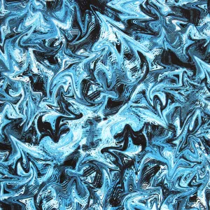 Wavy Swirl Printed Spandex | Blue Moon Fabrics