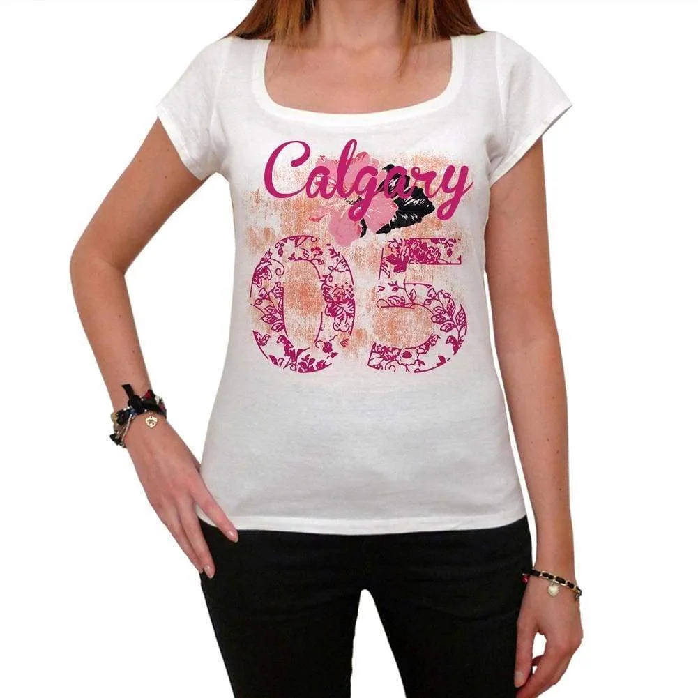 05, Calgary, Women's Short Sleeve Round Neck T-shirt 00008