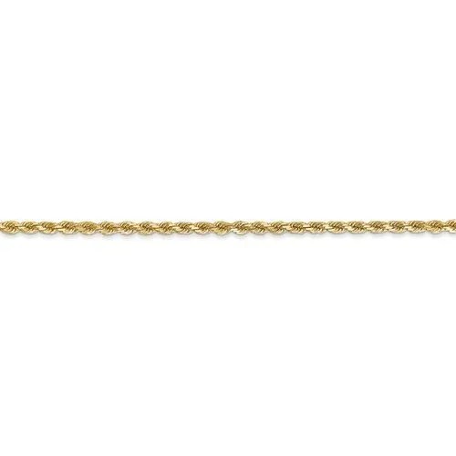 14KT GOLD 2MM DIAMOND VUT ROPE CHAIN - 4 LENGTHS AVAILABLE