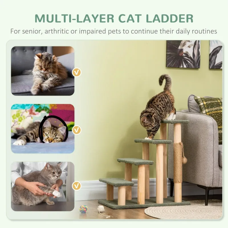 25" Cat Climbing Ladder - Green