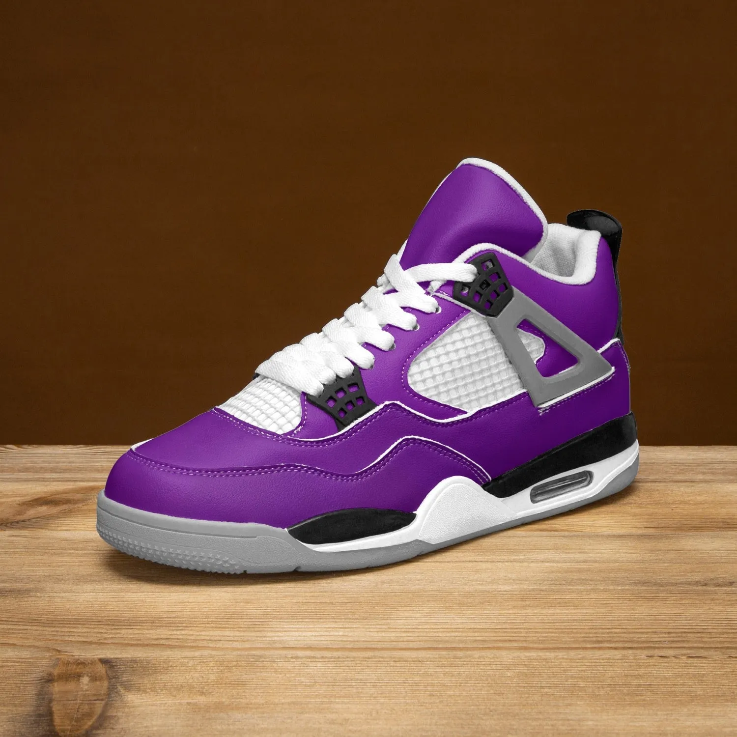 699. AJ4 Basketball Sneakers -Grey Sole