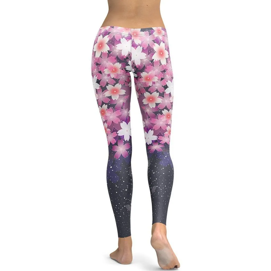 Abstract Flower Leggings