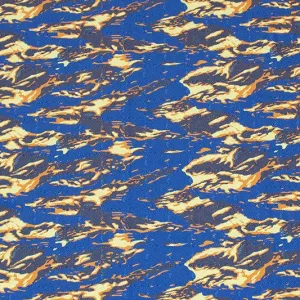 Abstract Topographic Printed Spandex Fabric | Blue Moon Fabrics