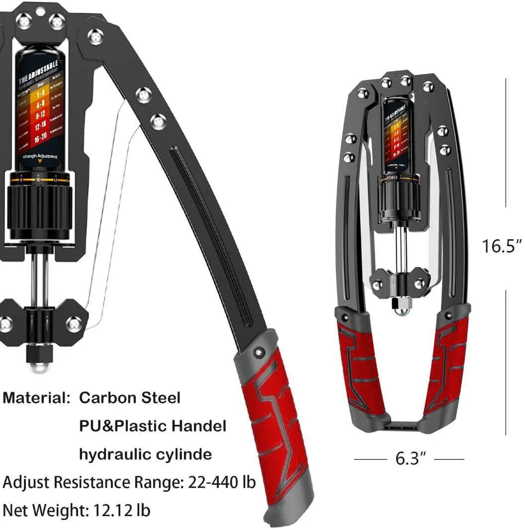 Adjustable Twister Arm Exerciser, 22-440lbs Hydraulic Power