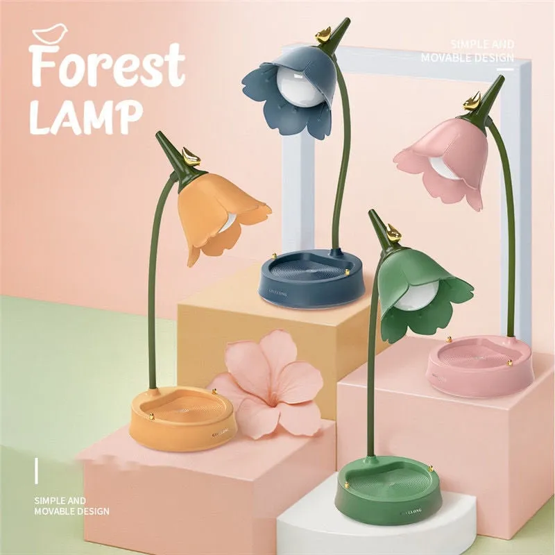 Aesthetic Flower Vintage Kawaii Desk Lamp