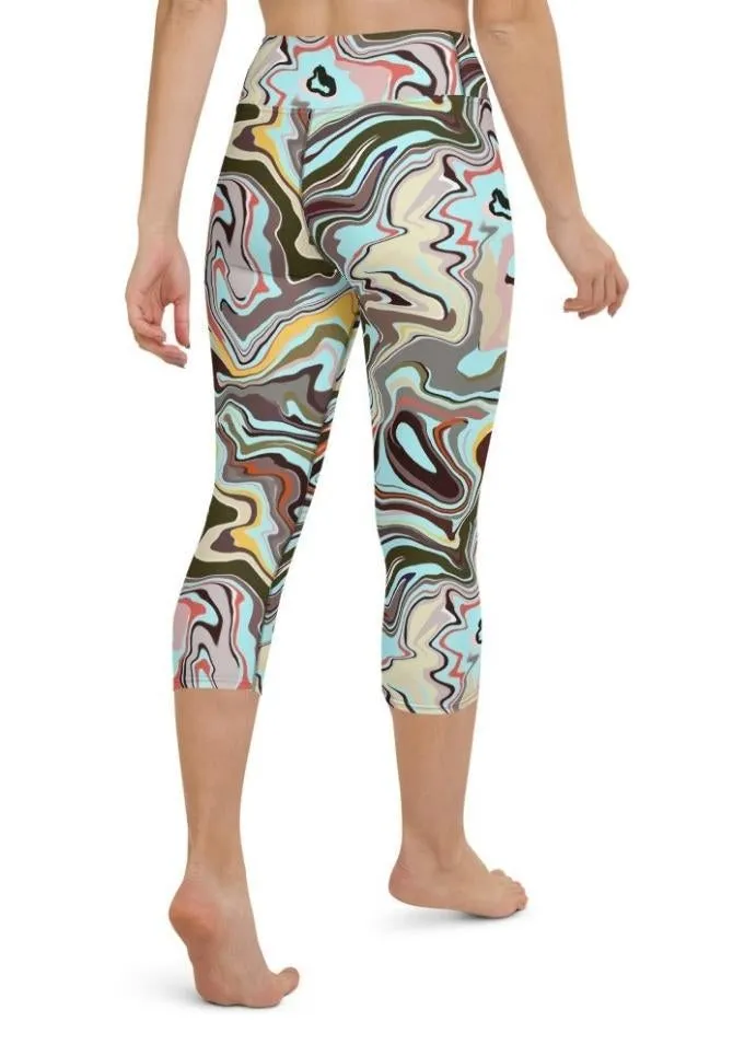 Aqua Marble Yoga Capris