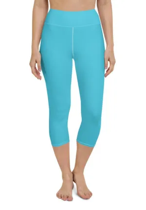 Aqua Turquoise Yoga Capris