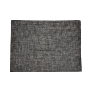 BASKETWEAVE 4' x 6' RUG, CARBON