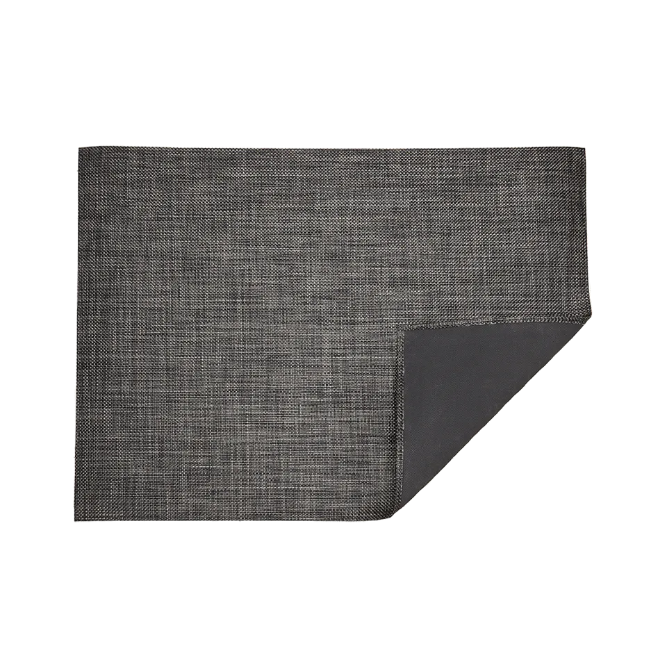 BASKETWEAVE 4' x 6' RUG, CARBON