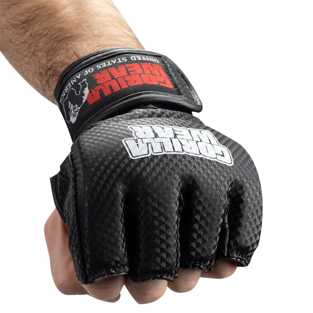 Berea MMA Gloves (Without Thumb) - Black/White