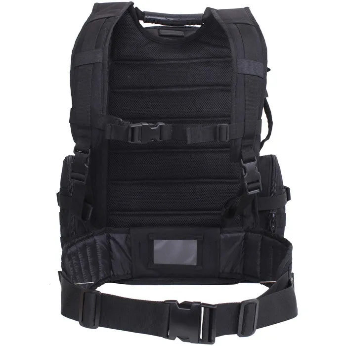 Black - Multi-chamber MOLLE Assault Pack