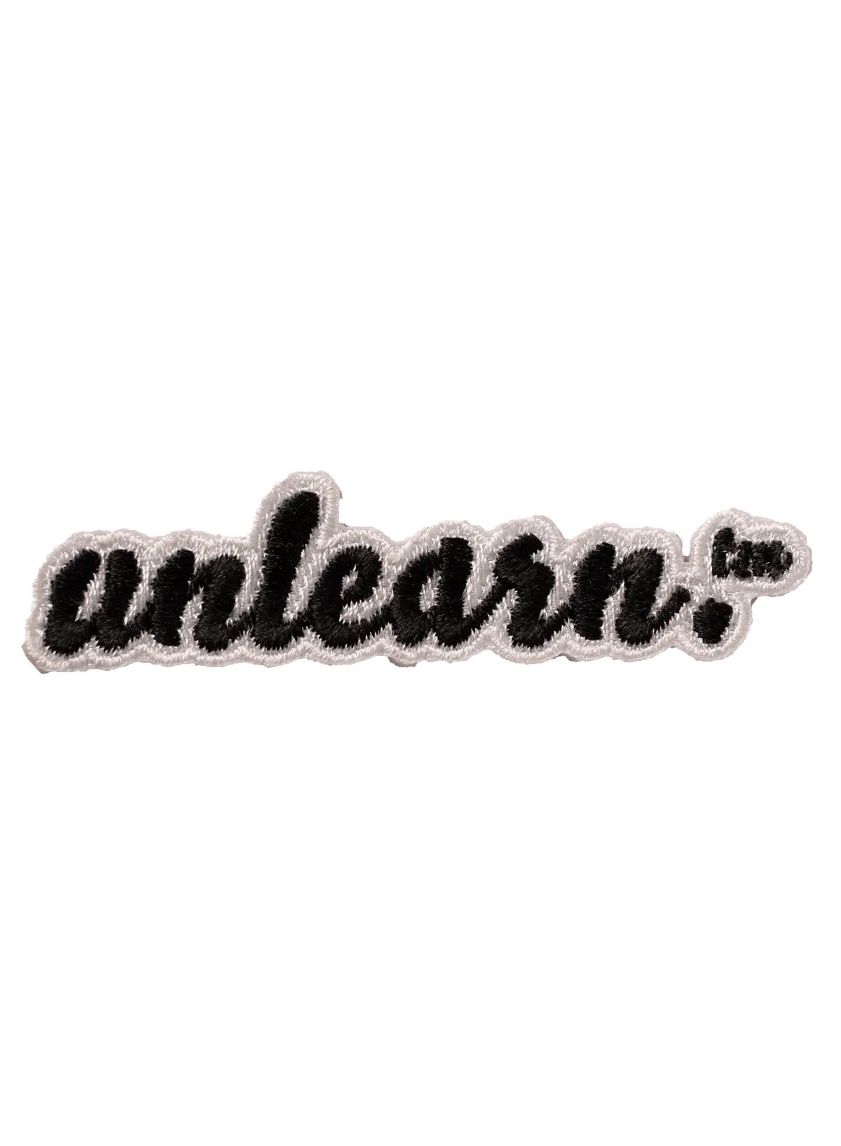 Black unlearn. Embroidered Patch