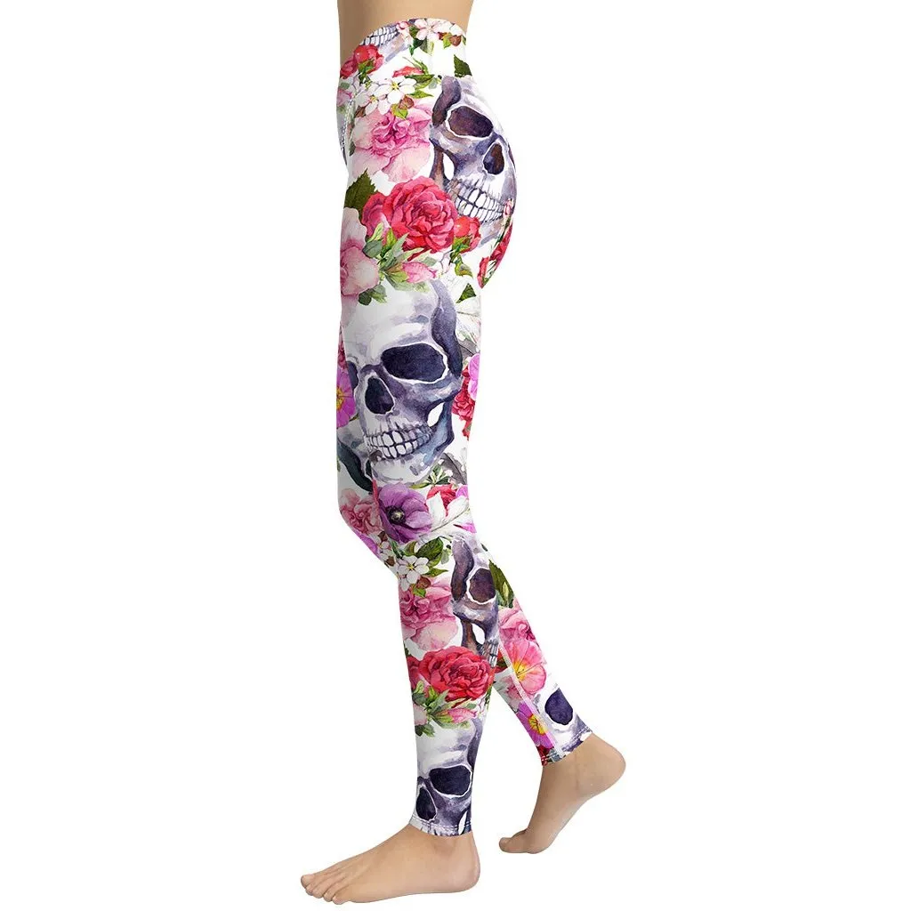 Boho Skull Yoga Leggings