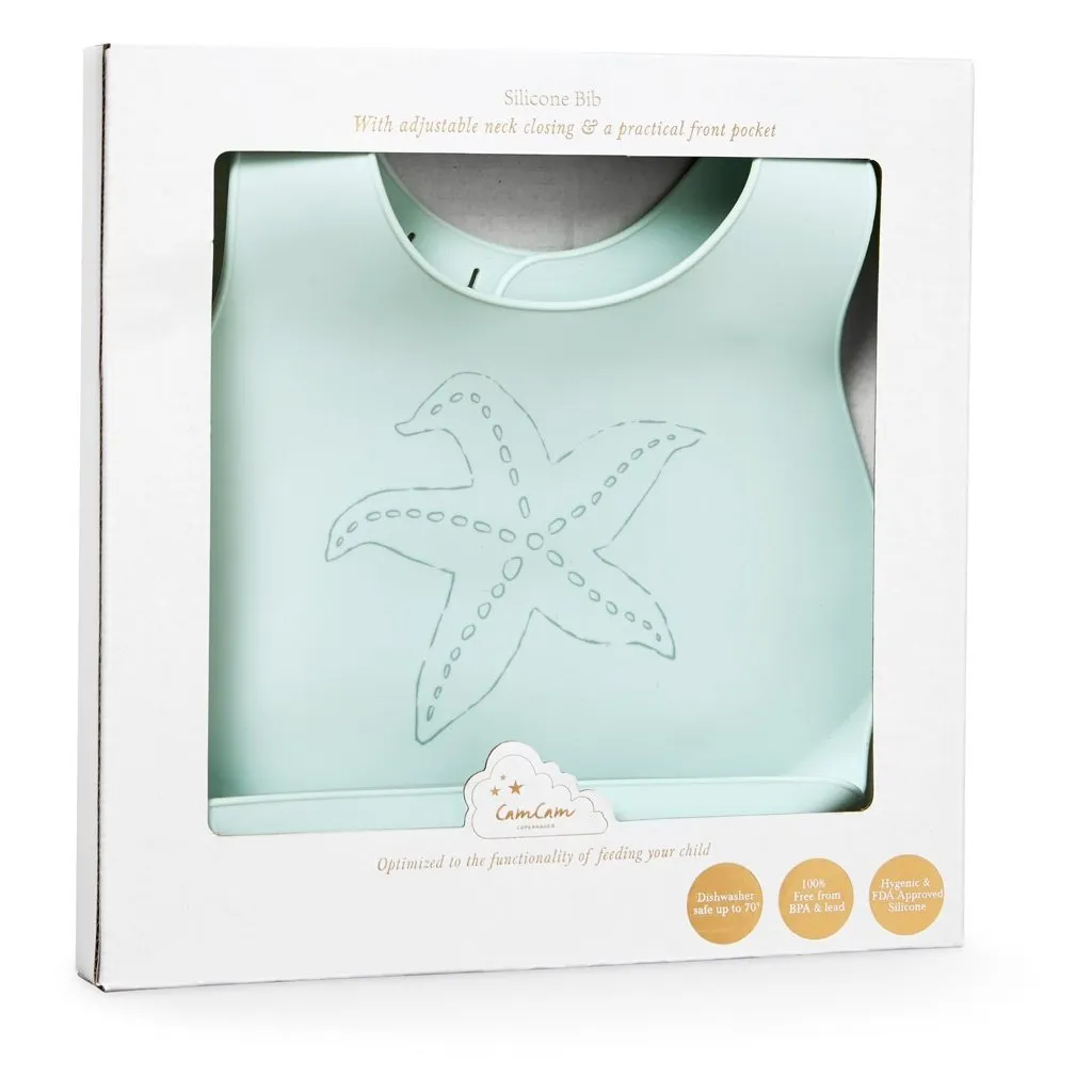 Cam Cam Copenhagen - Starfish Silicone Bib - Breeze