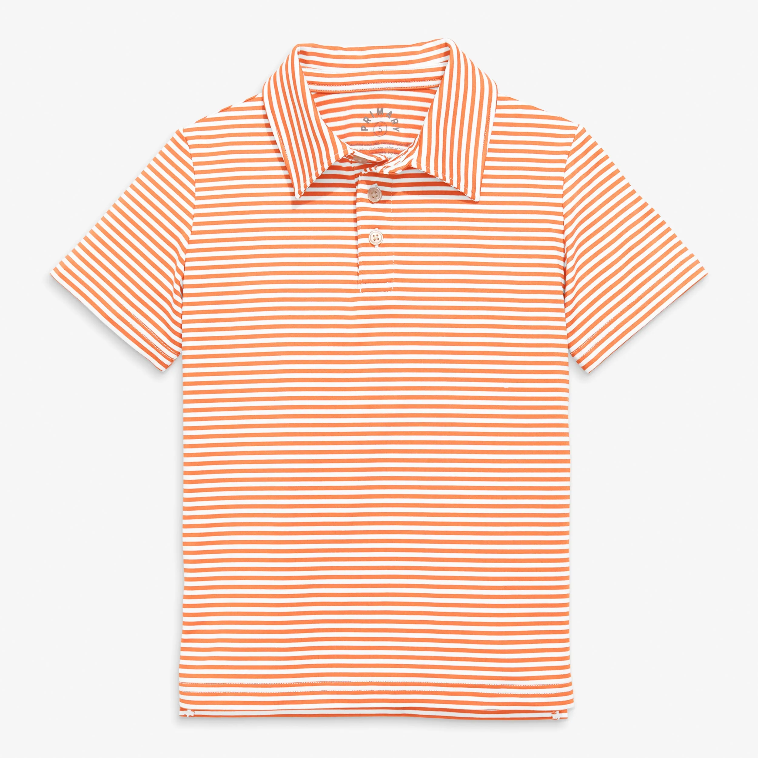 Clearance short sleeve flexknit polo in mini stripe