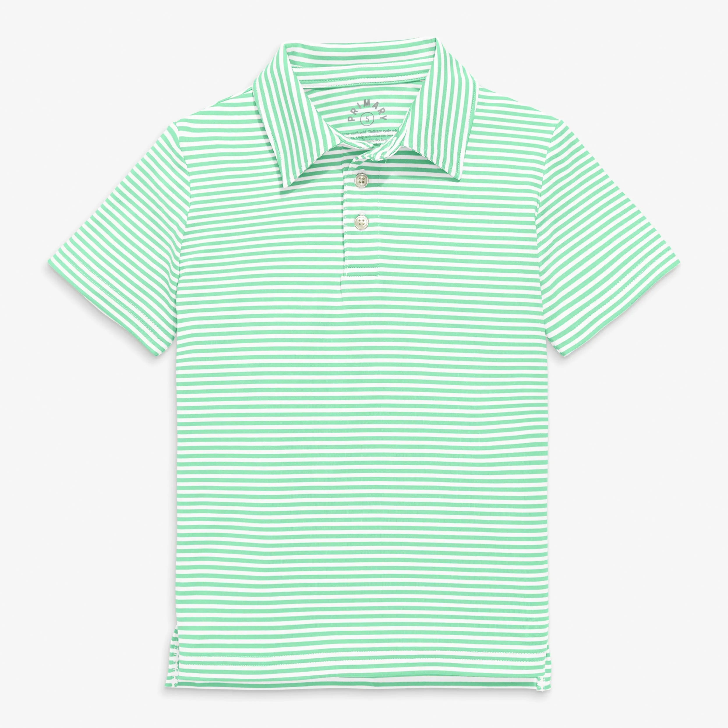 Clearance short sleeve flexknit polo in mini stripe