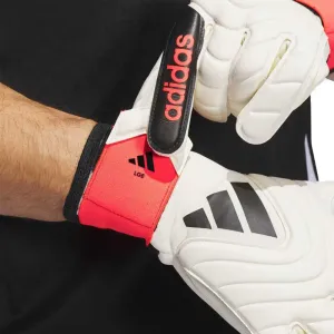 Copa League Gloves - Ivory/Solar Red/Black