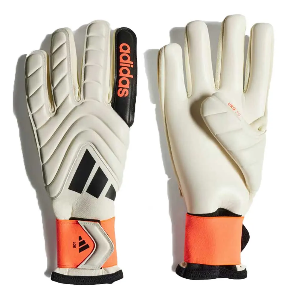 Copa League Gloves - Ivory/Solar Red/Black