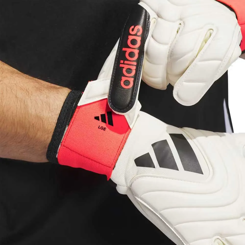 Copa League Gloves - Ivory/Solar Red/Black