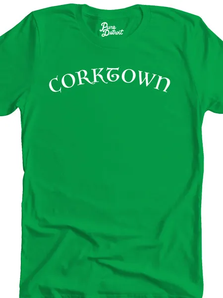 Corktown Neighborhood Unisex T-shirt - White / Irish Green