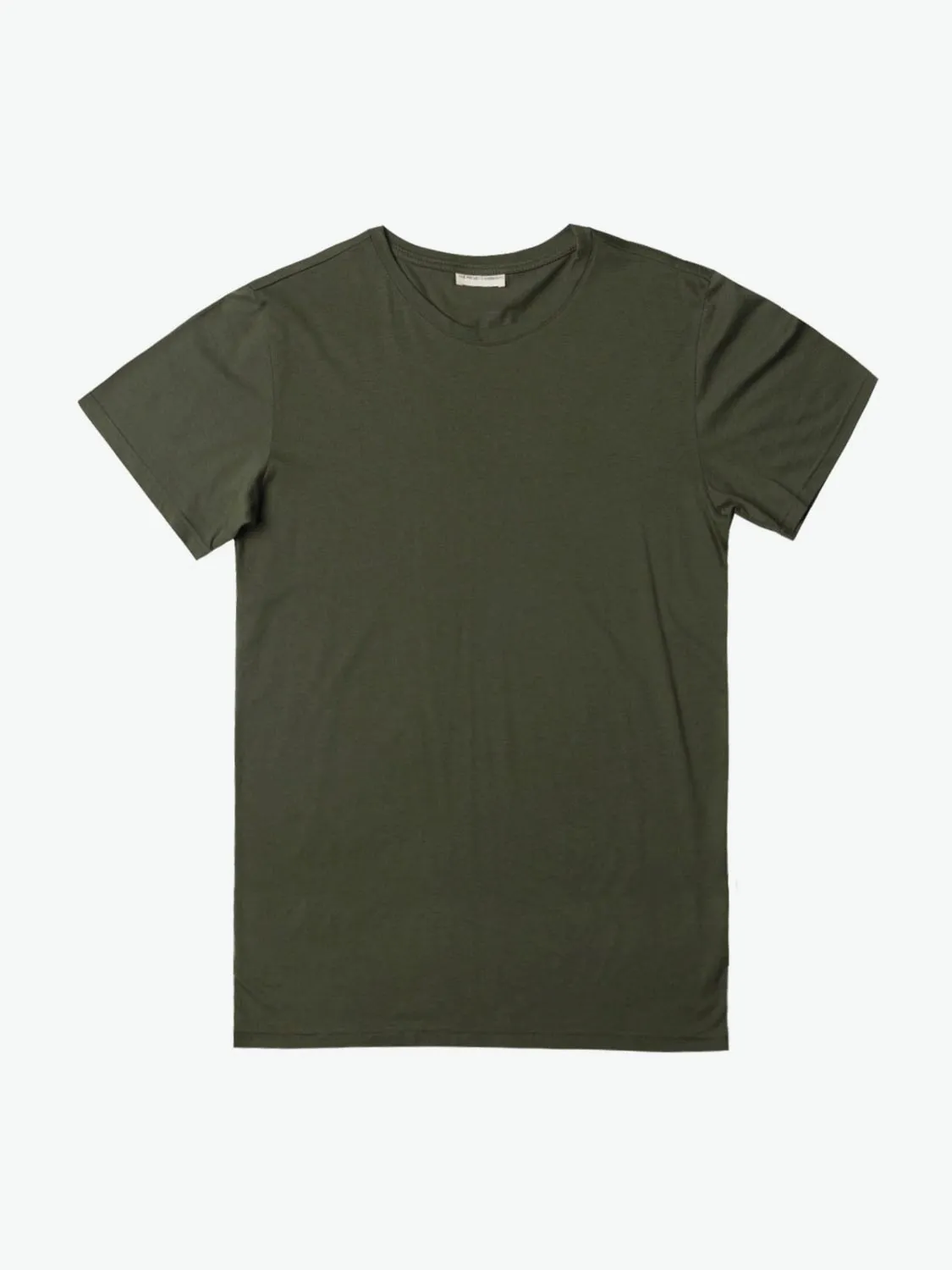 Crew Neck Regular Fit Organic Cotton T-shirt Khaki