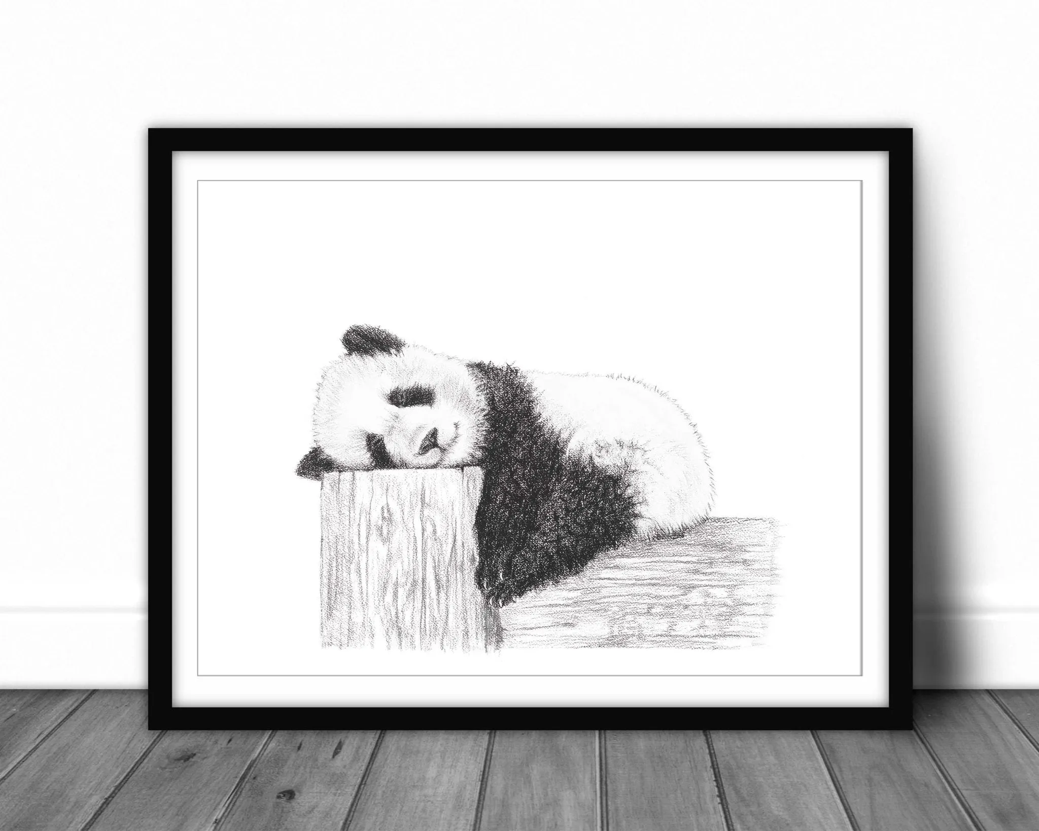 Cute sleeping Panda