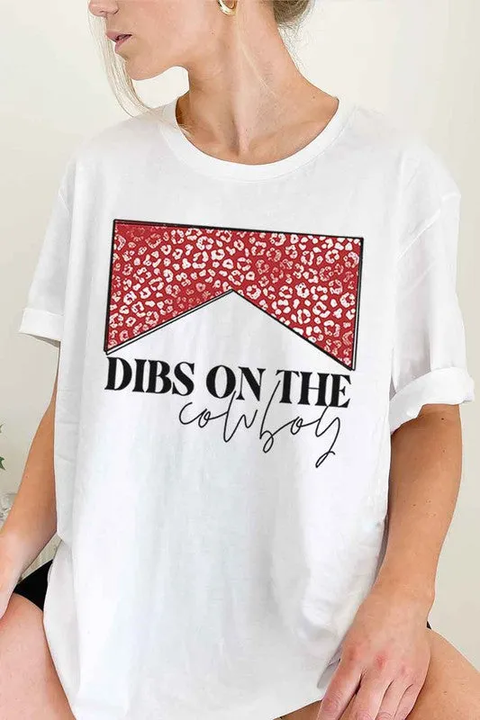 DIBS ONTHE COWBOY PLUS SIZE GRAPHIC TEE