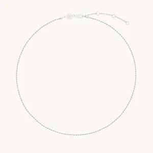 Essential Rope Chain Necklace in Silver