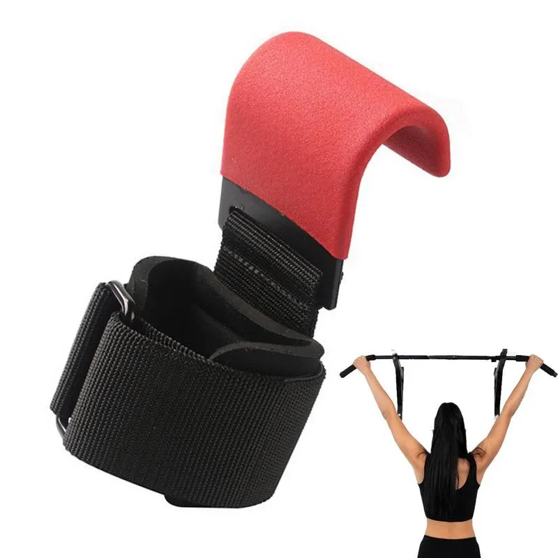 Grip Hook Grips Padded With Wrist Wraps Hand-Bar Powerlifting Gloves Heavy Duty Pull-ups Hooks Gym Training Straps