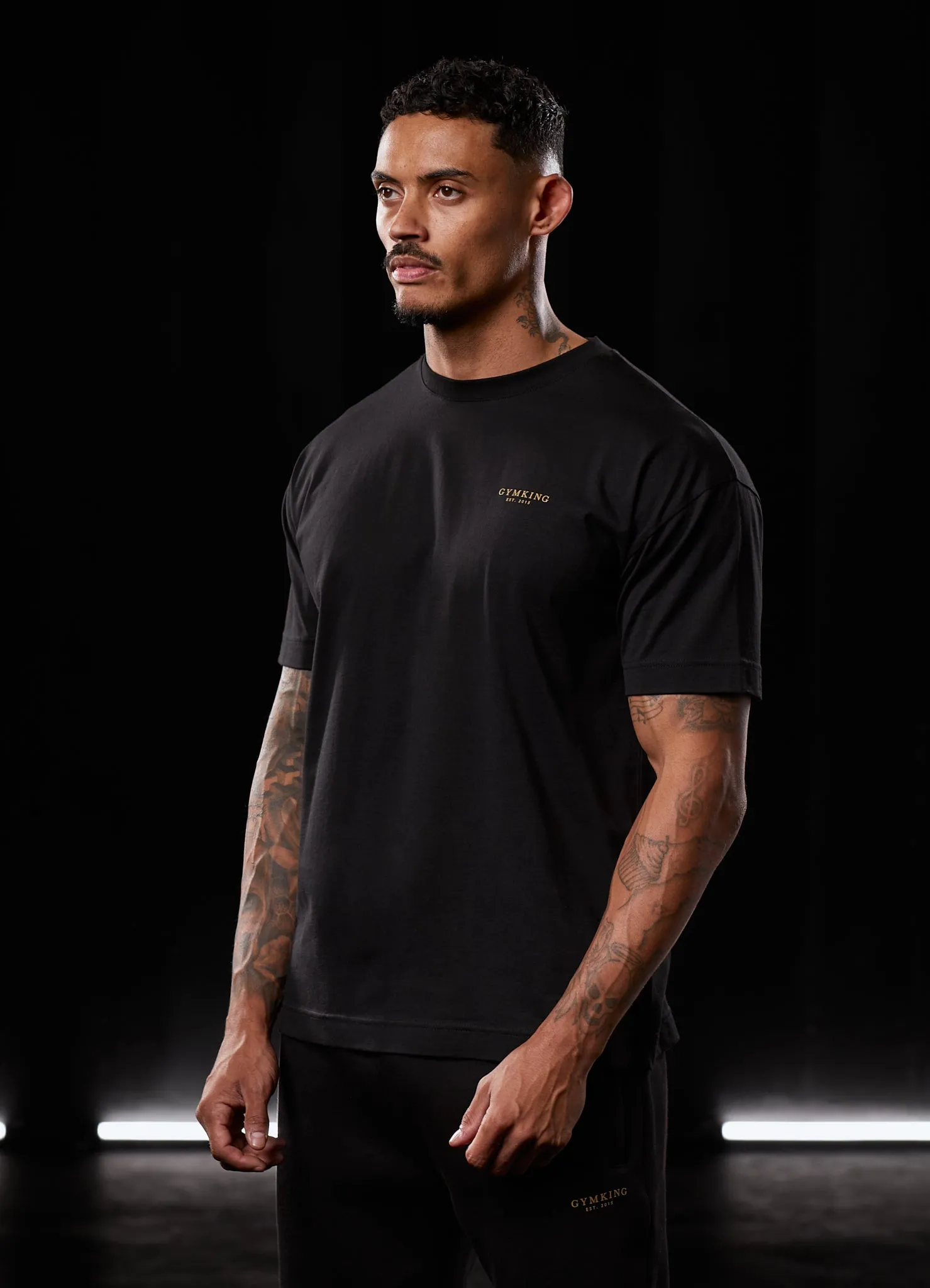 Gym King Established Tee - Black/Gold