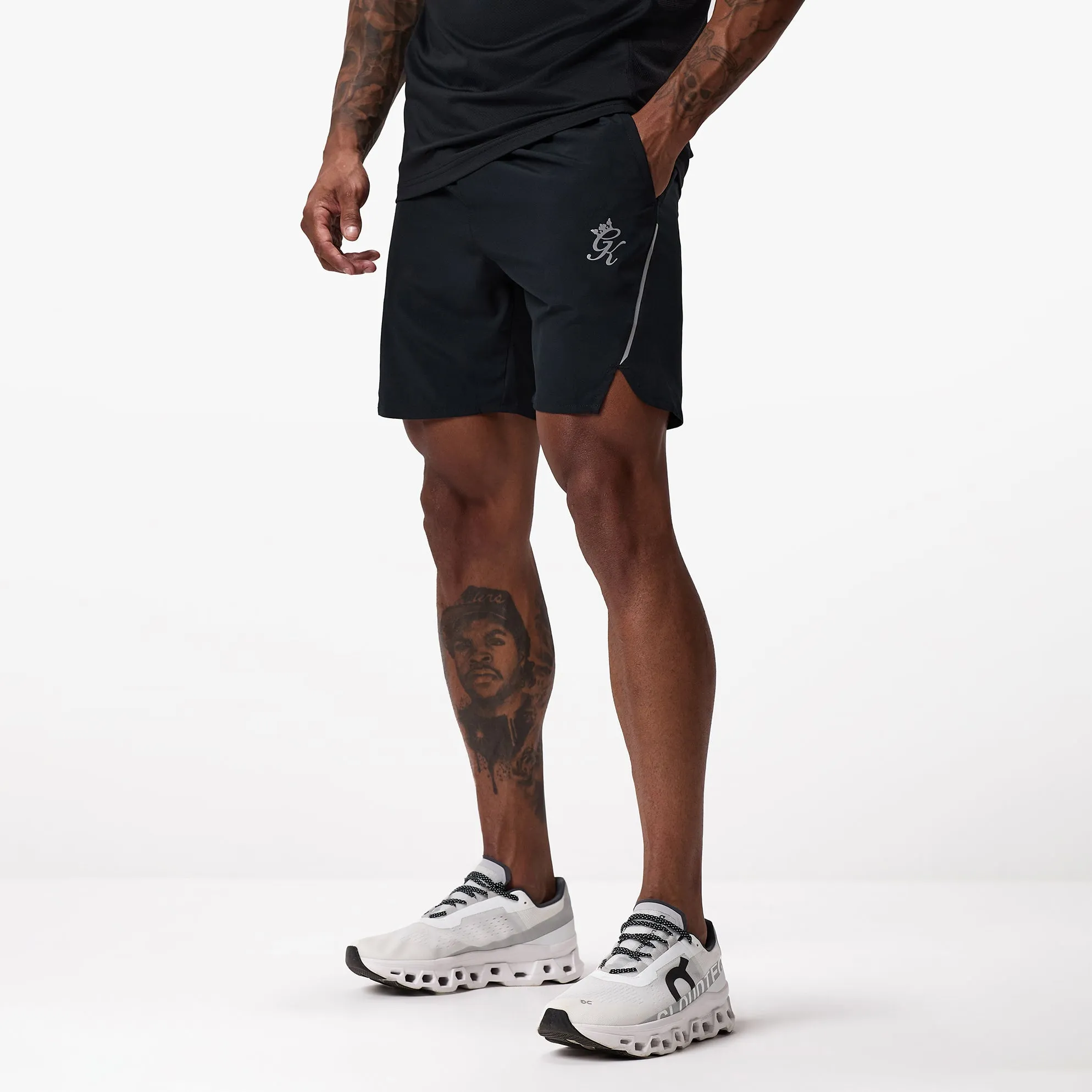 Gym King Flex 6" Short - Black/Silver