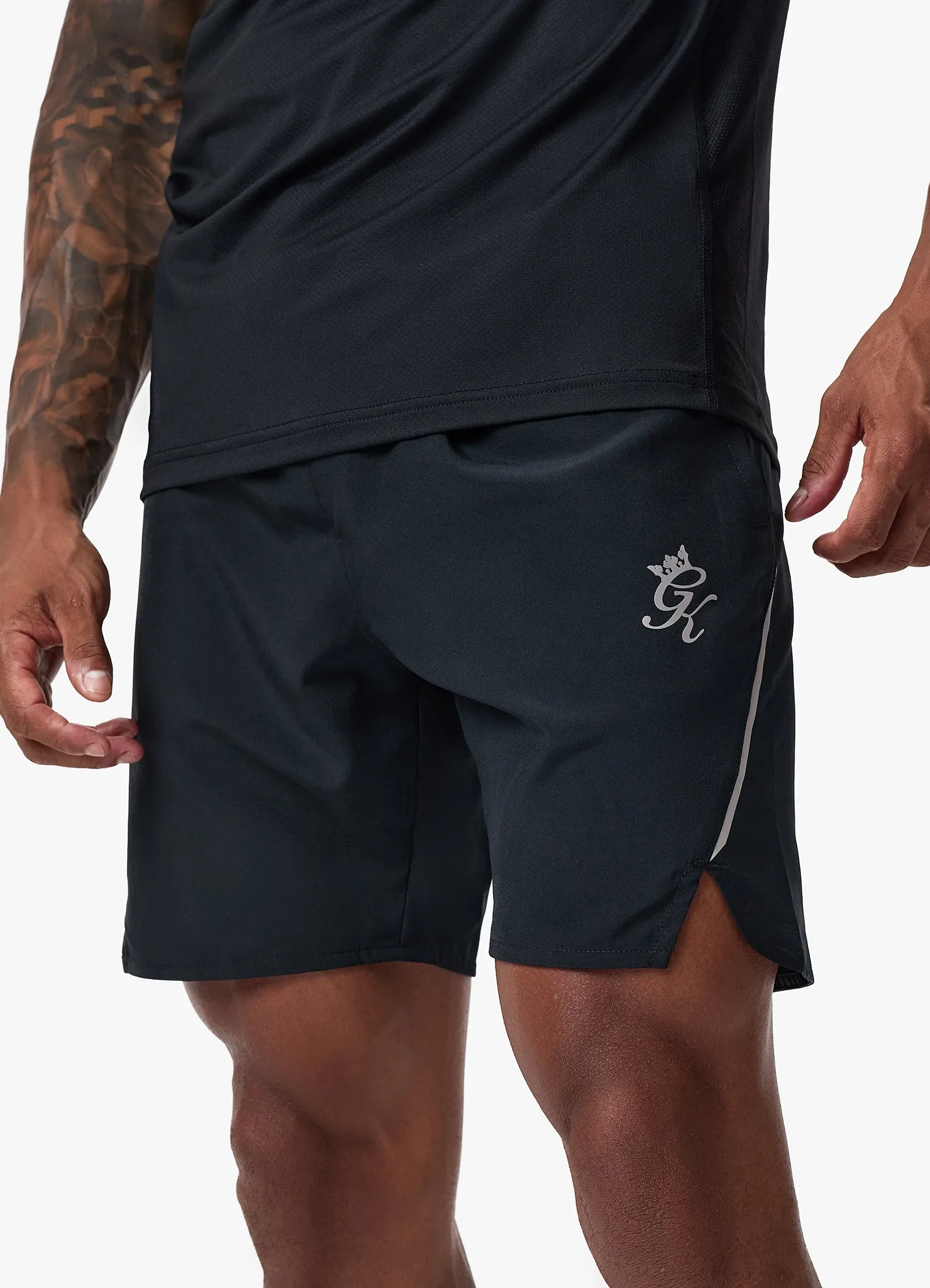 Gym King Flex 6" Short - Black/Silver