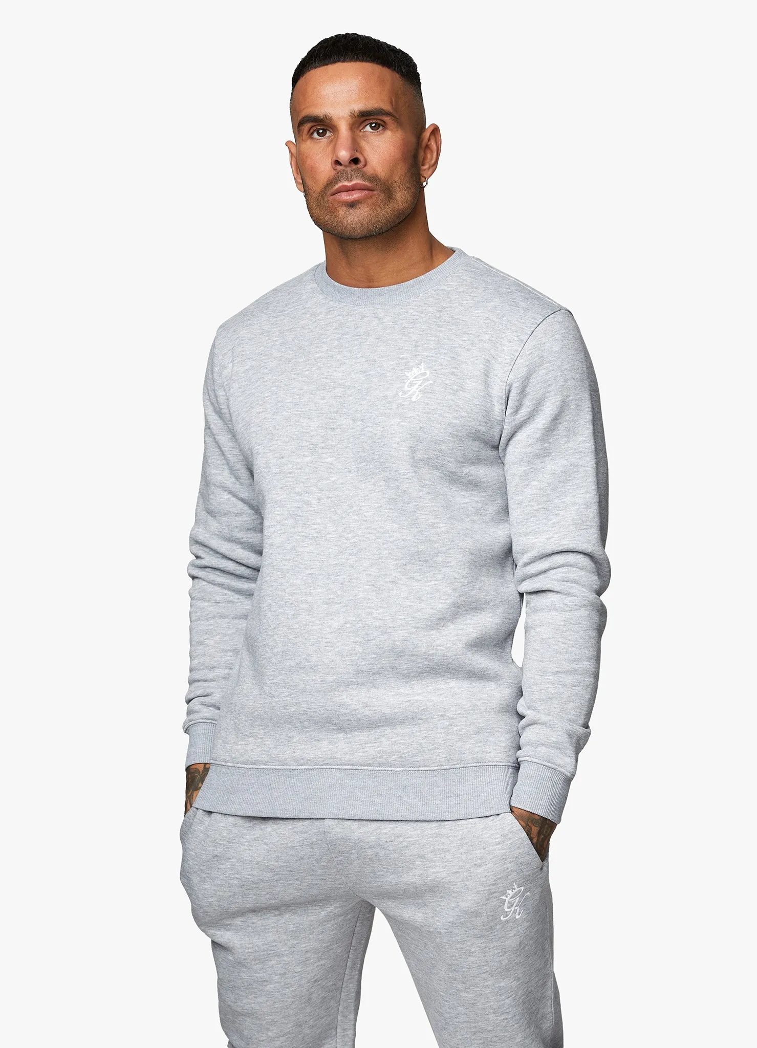 Gym King Fundamental Fleece Sweatshirt - Grey Marl