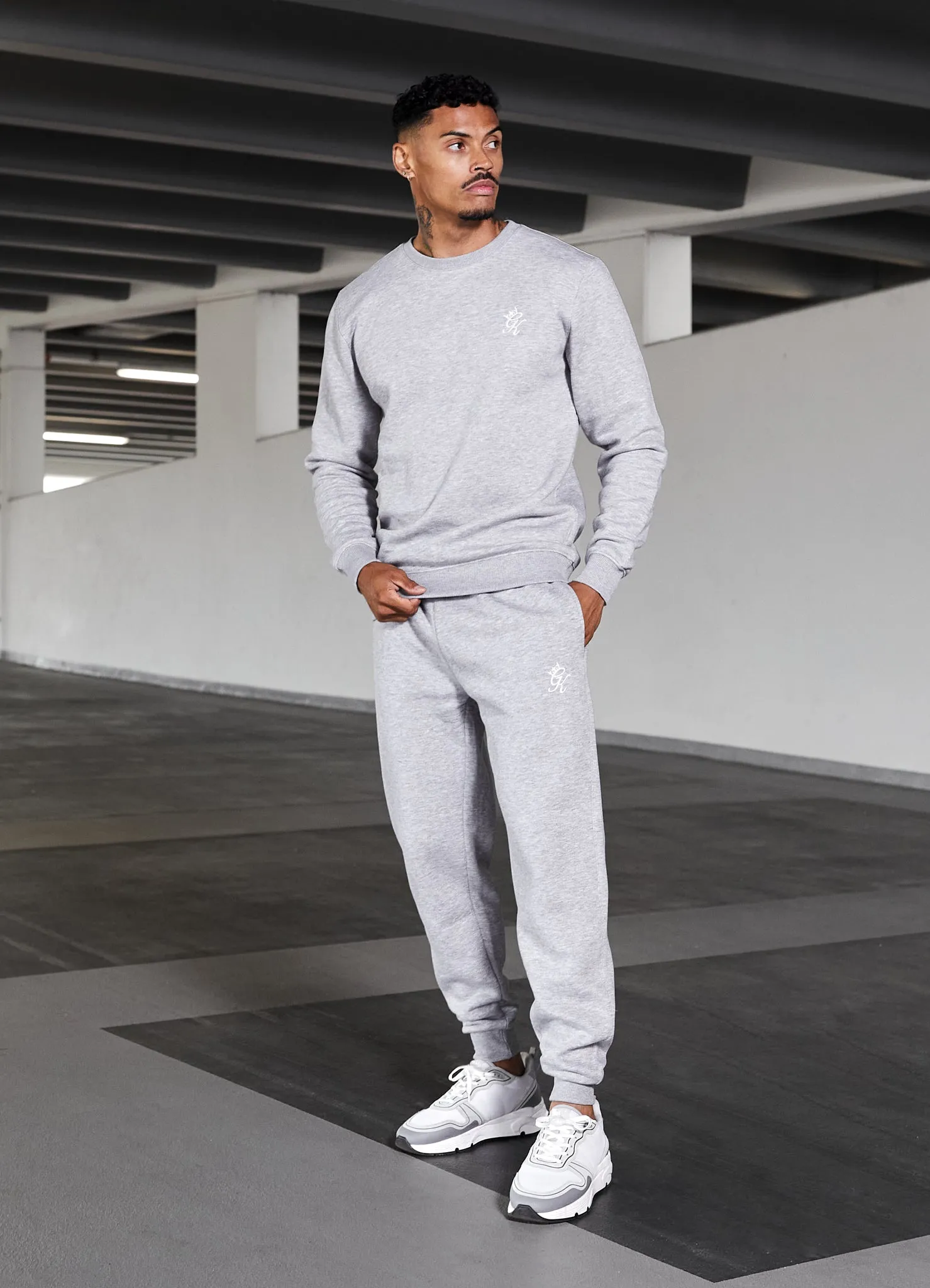 Gym King Fundamental Fleece Sweatshirt - Grey Marl