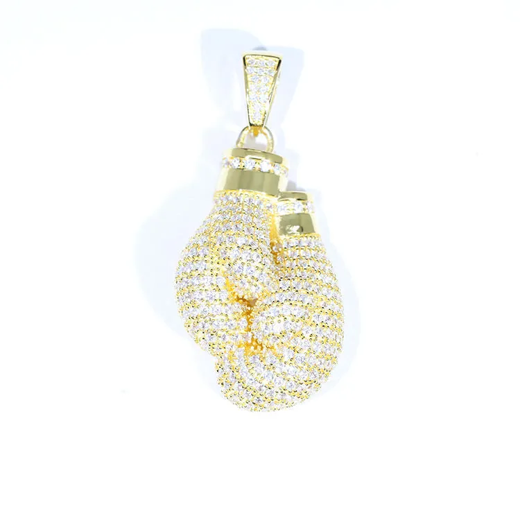 Iced out Boxing Gloves Pendant