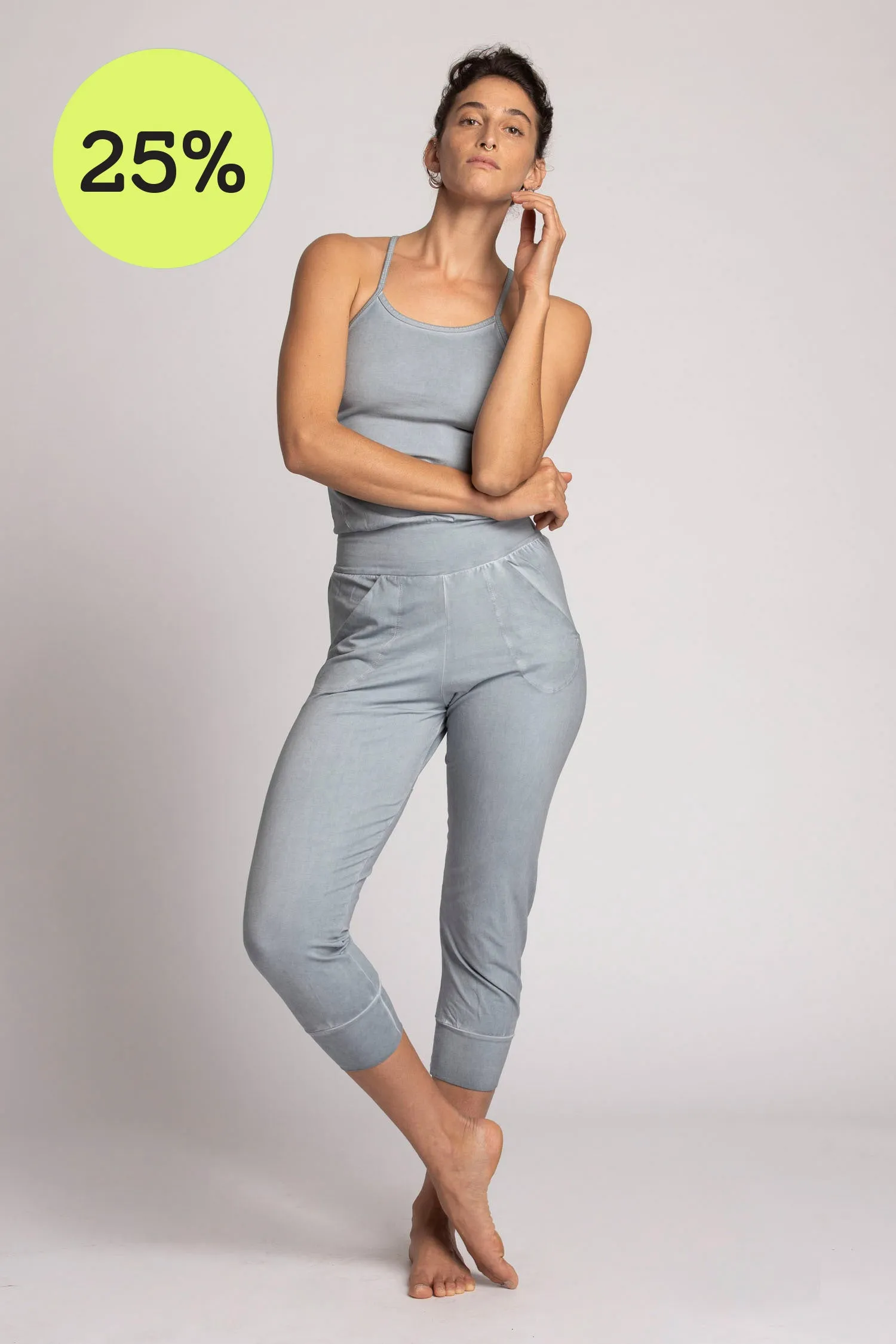 I'mPerfect Stonewash Yoga Jumpsuit 25%off