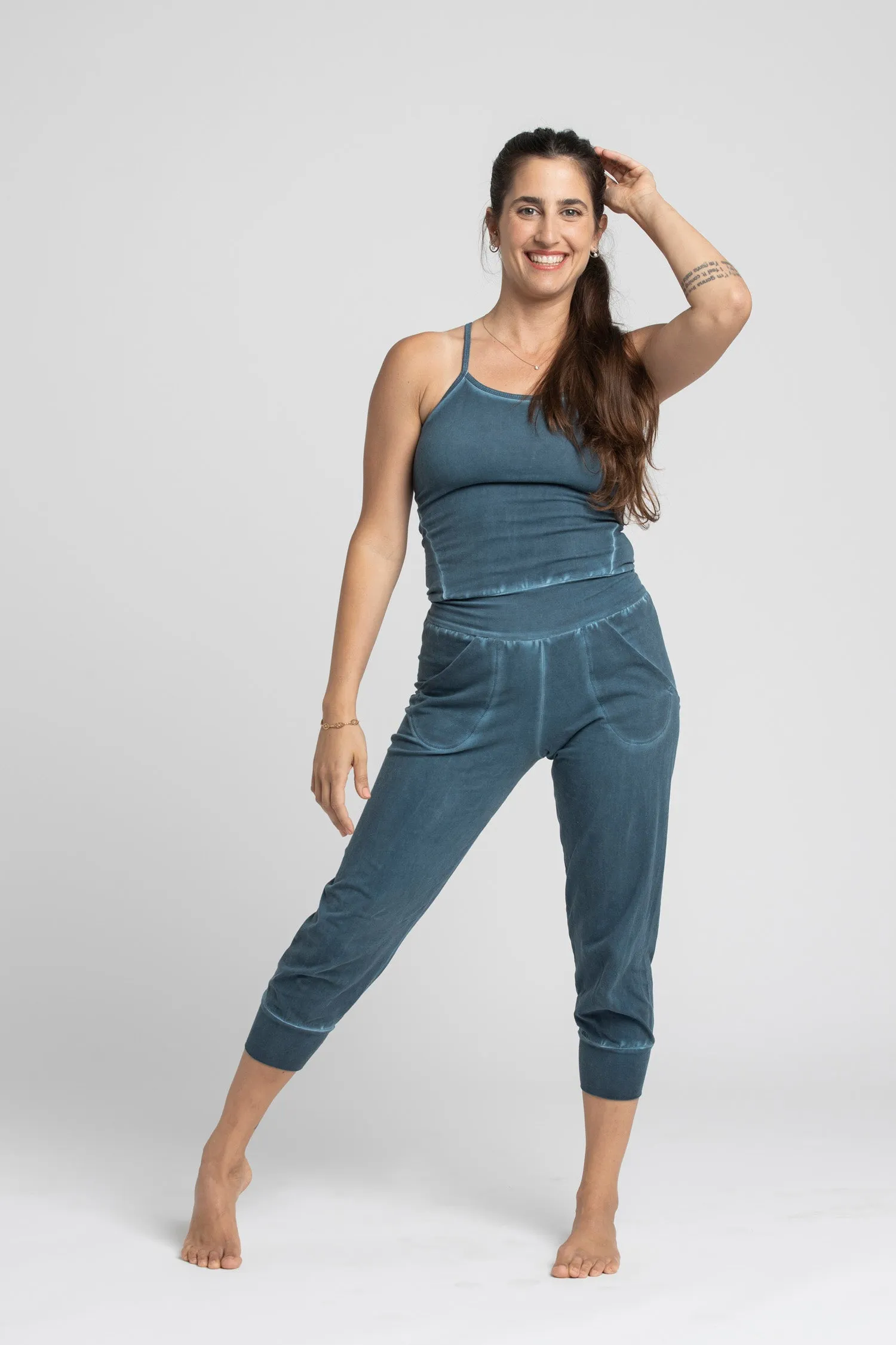 I'mPerfect Stonewash Yoga Jumpsuit 25%off