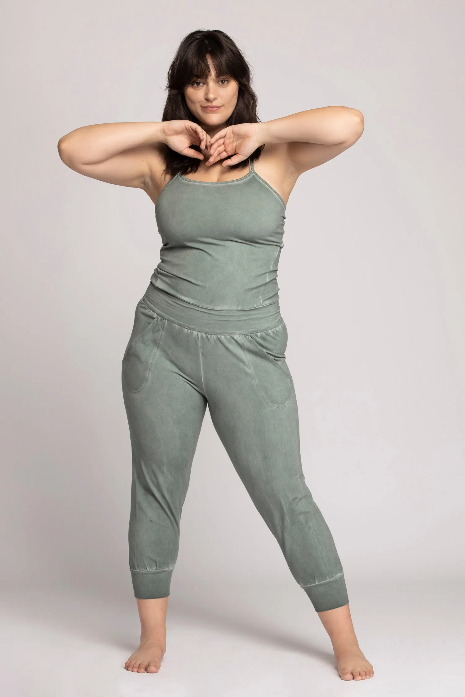 I'mPerfect Stonewash Yoga Jumpsuit 25%off