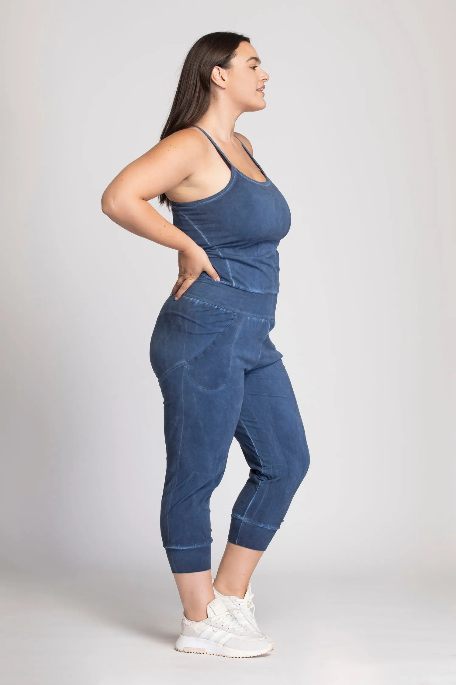 I'mPerfect Stonewash Yoga Jumpsuit 25%off