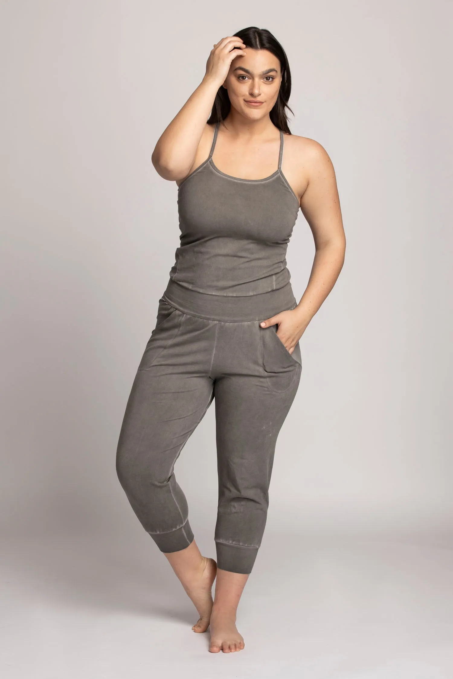 I'mPerfect Stonewash Yoga Jumpsuit 25%off