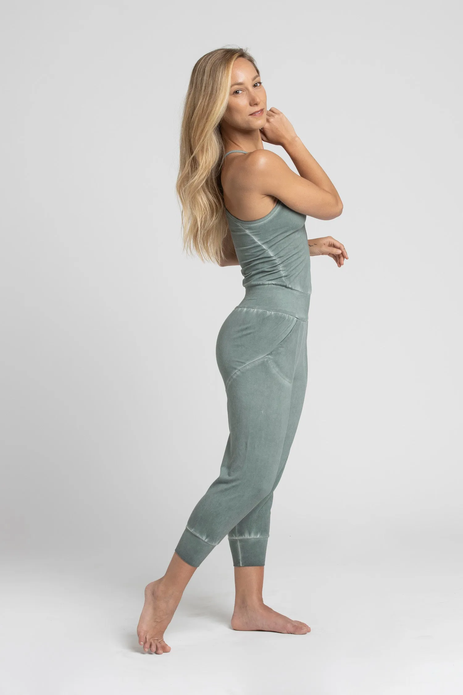 I'mPerfect Stonewash Yoga Jumpsuit 25%off