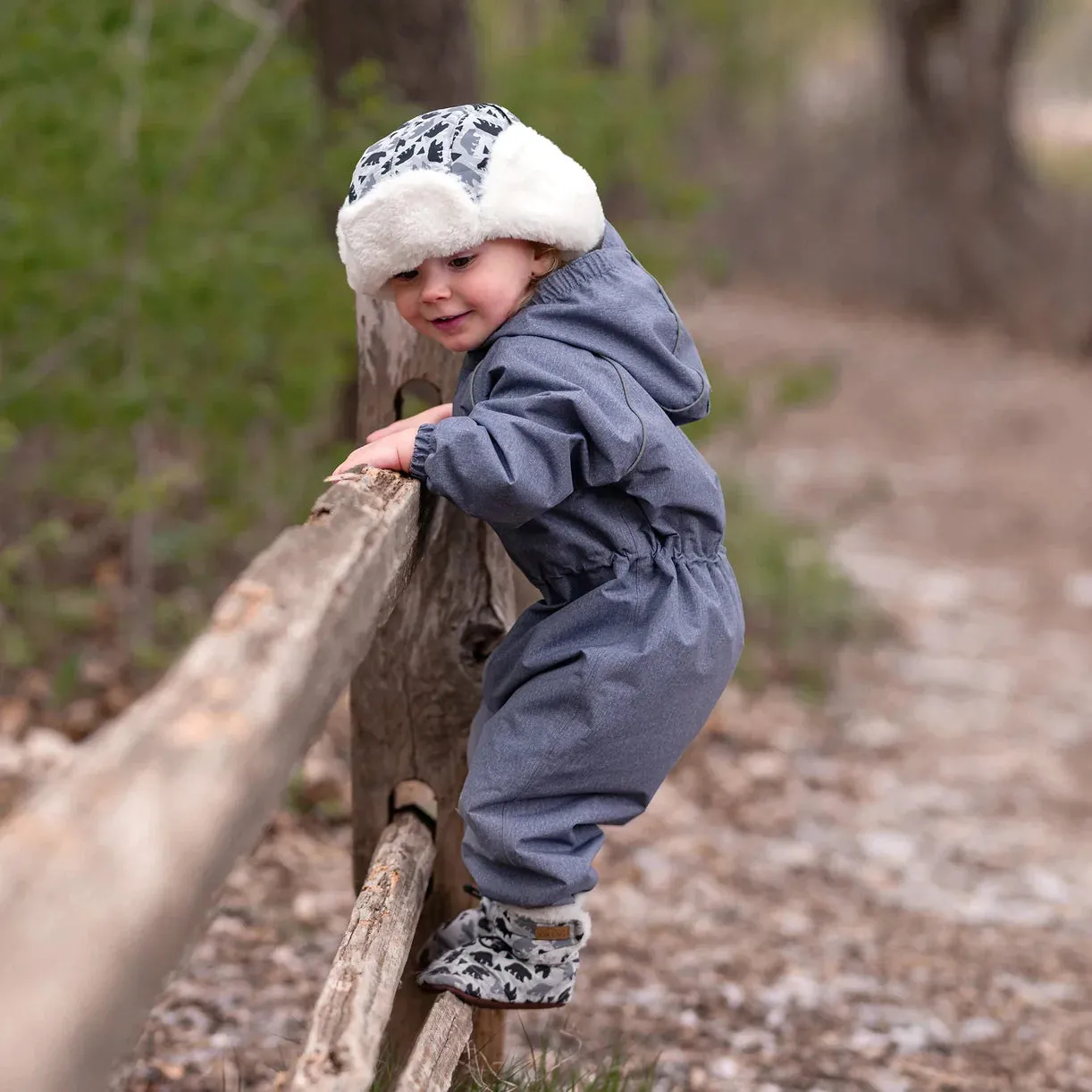 Jan & Jul Kids Toasty-Dry Trapper Hat - Bear