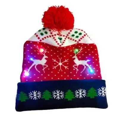 LED Knitted Christmas Hats