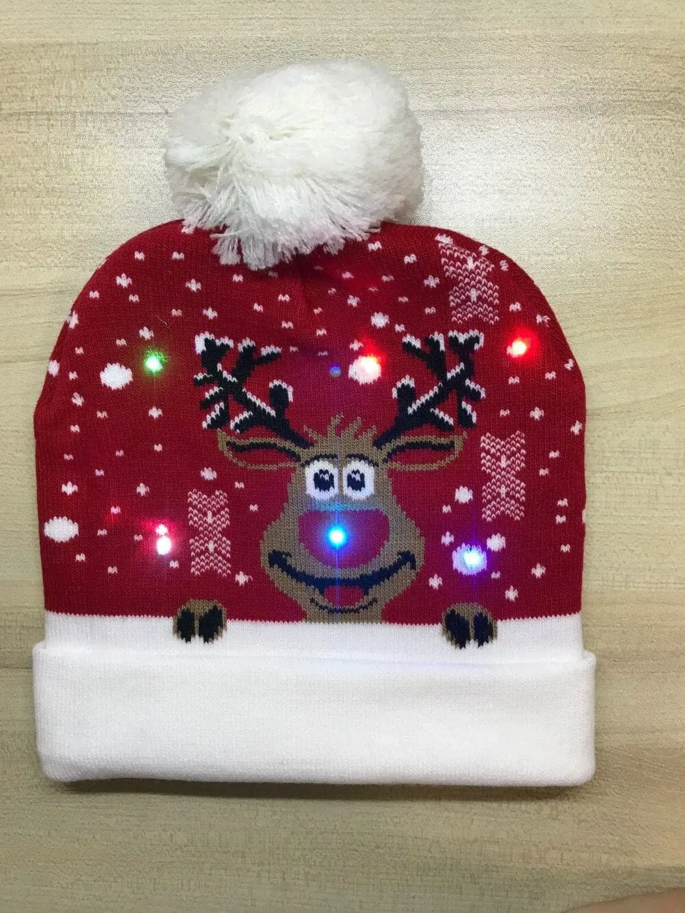 LED Knitted Christmas Hats