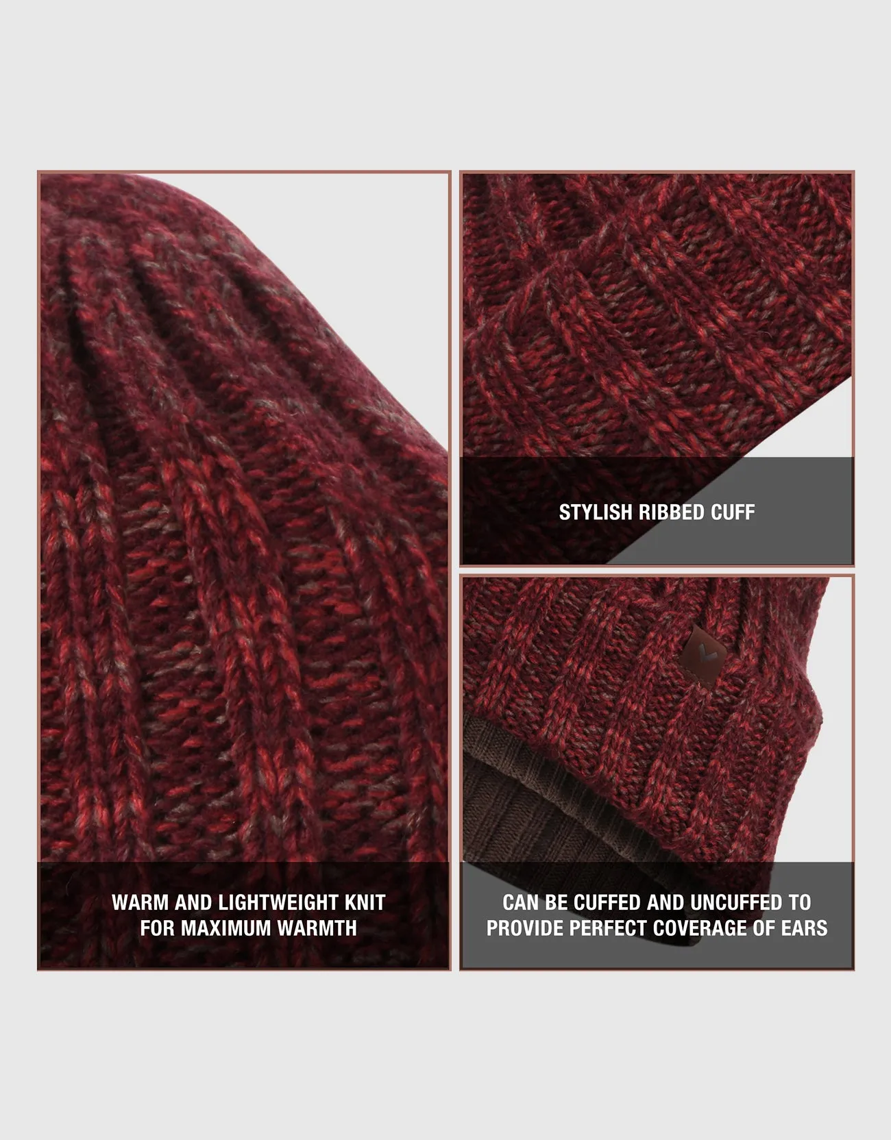 Men's Knit Beanie Winter Hat