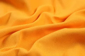 Organic Cotton Stretch Rib 2x2 -  Mango Sorbet