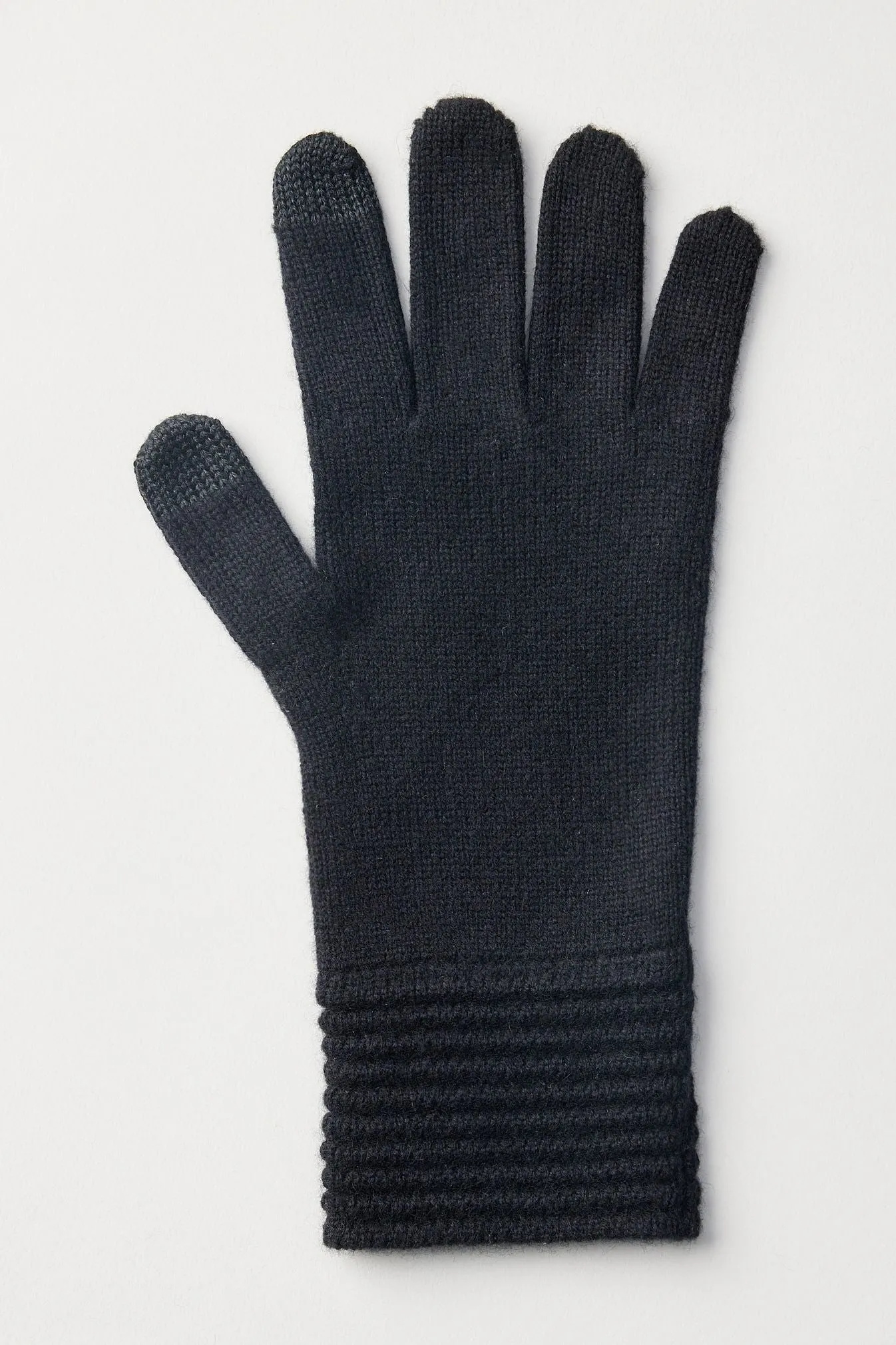 Ottoman Rib Gloves | Wool & Cashmere