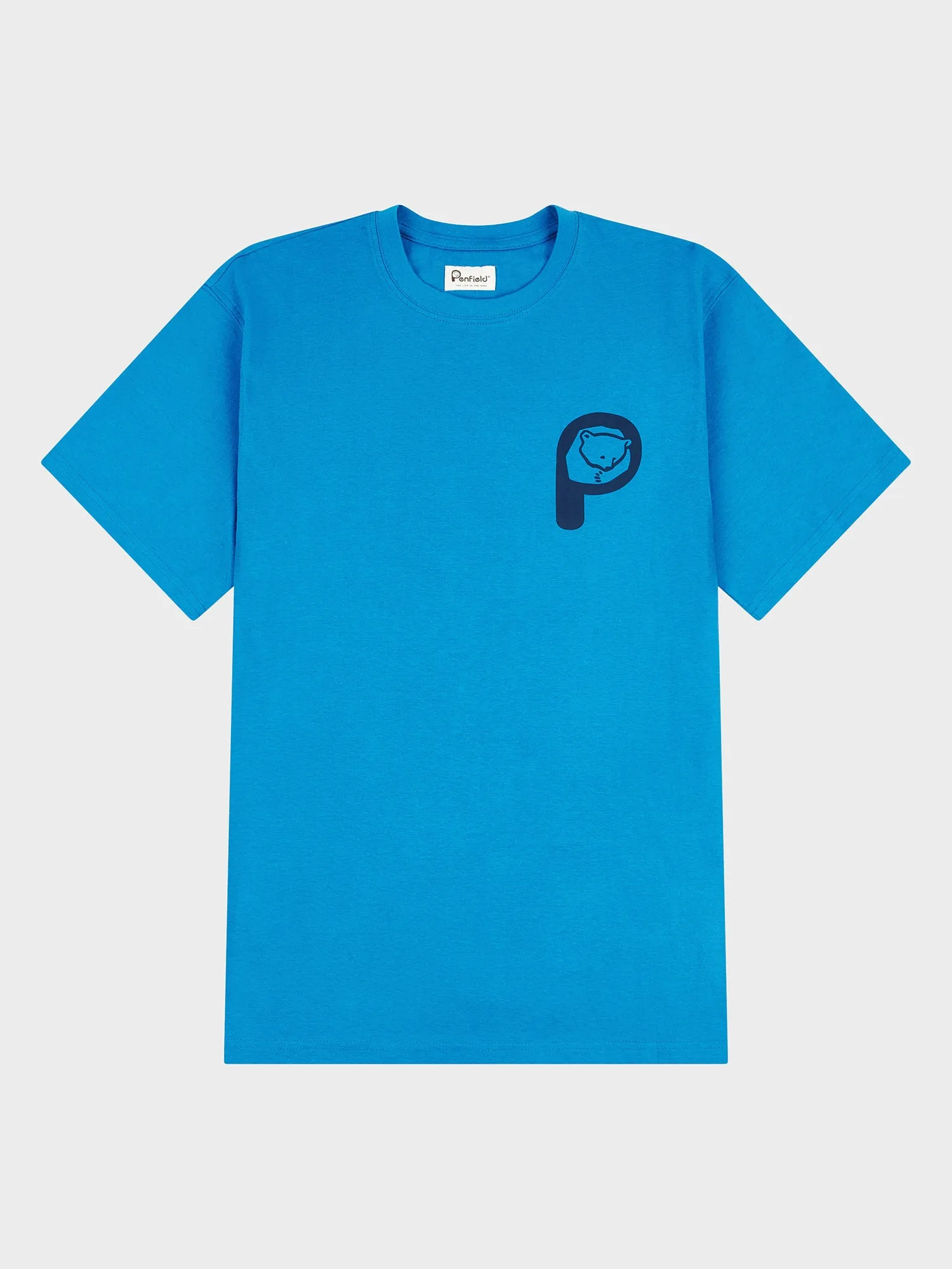 P Bear Graphic T-shirt in Vallarta Blue