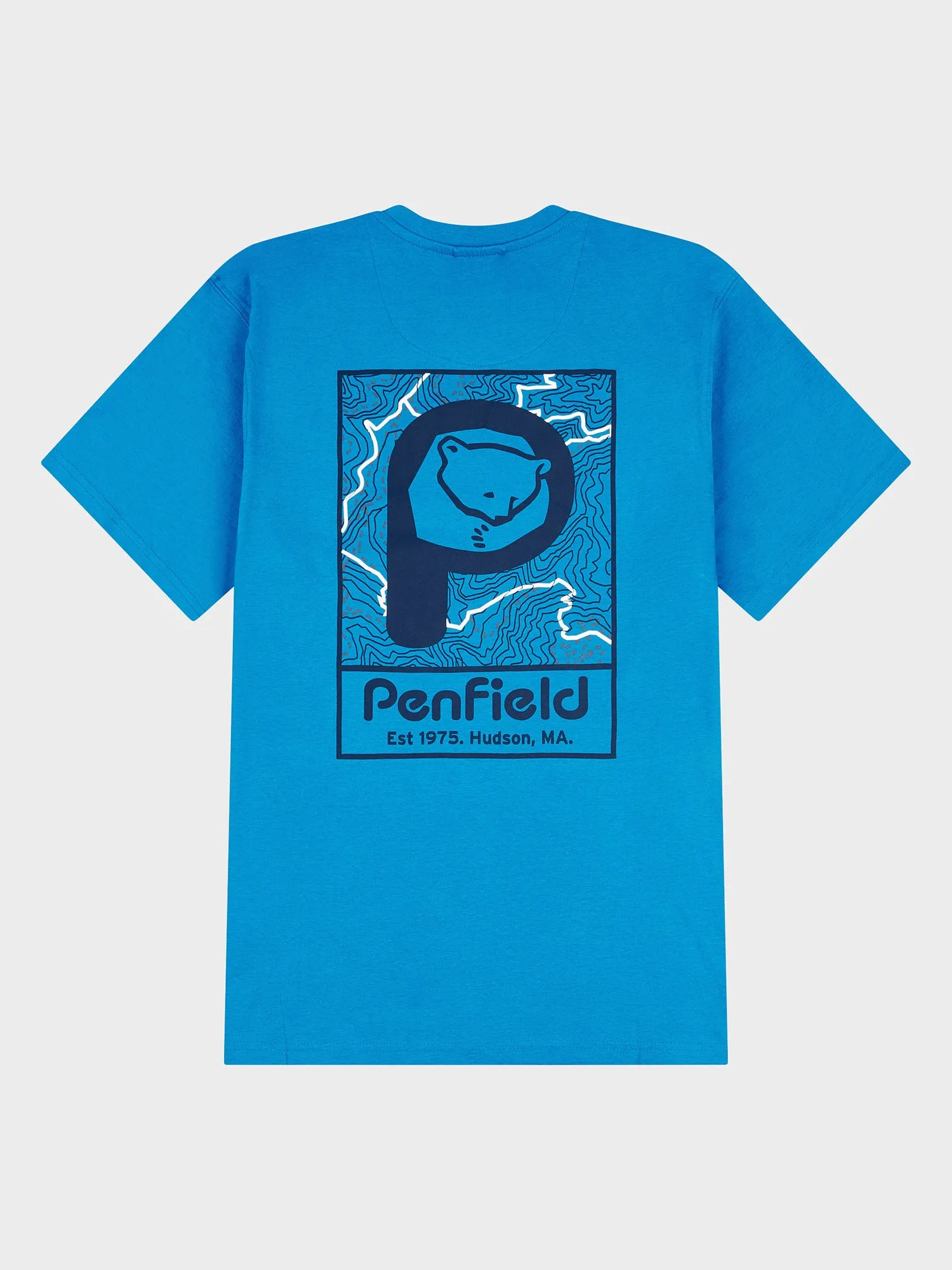 P Bear Graphic T-shirt in Vallarta Blue